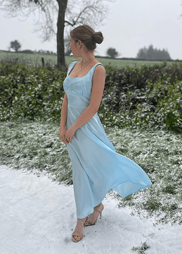 Sewn blue dress