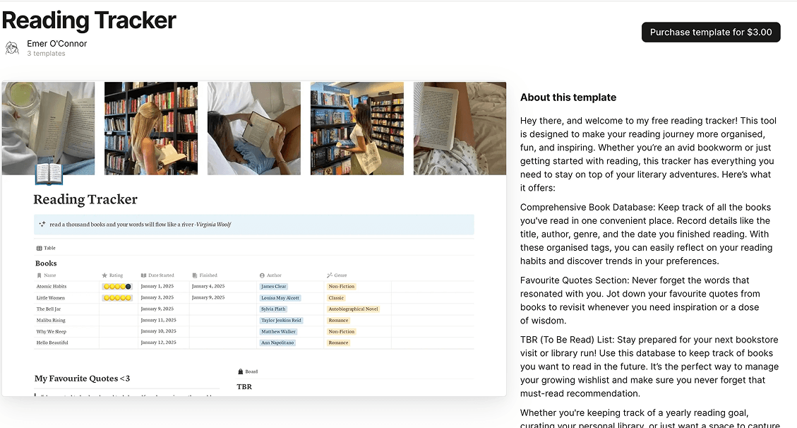 Reading Tracker